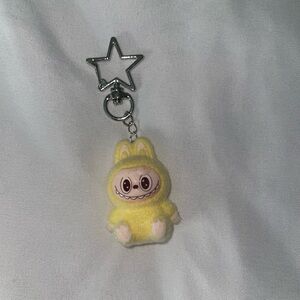 Faux Labubu Yellow Bag Charm